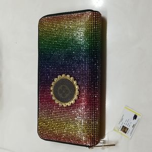 Stunning rainbow AB gold wallet.
